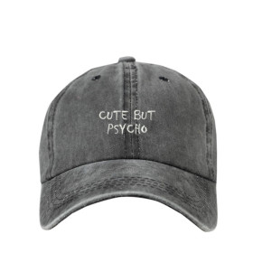 Cute But Psycho Yıkamalı Şapka